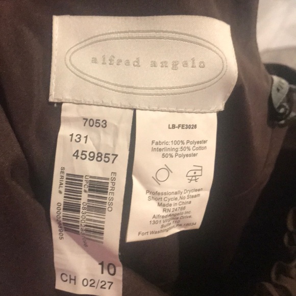 Brown Alfred Angelo Dress - Picture 3 of 8